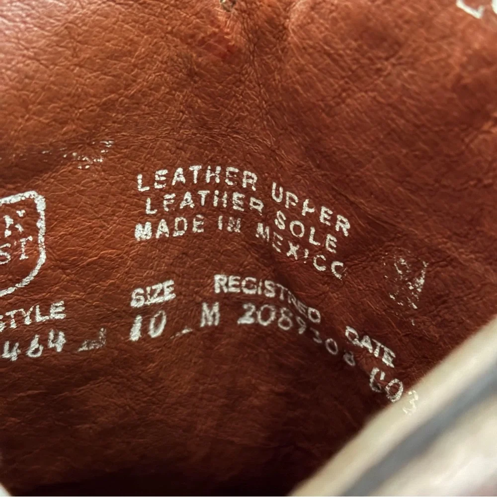 Dan Post Brown Leather Western Cowboy Boots - Picture 8 of 11